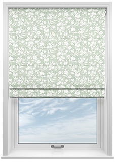 Laura Ashley Rye Hedgerow, Green - Roman Blind